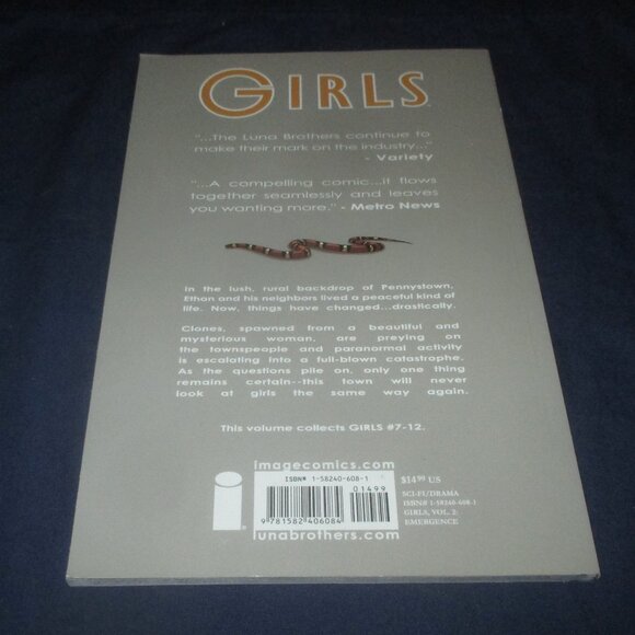Girls Vol. 2: Emergence (The Luna Brothers) Trade Paperback (Image Comics, 2006) - Picture 2 of 3